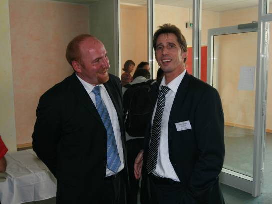 Beirat Gabriel Höfle mit Jürgen Heißner, Abteilungsleiter Schulbetrieb Stadt Mannheim  